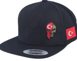 Poland Army Skull Black Snapback - Army Head