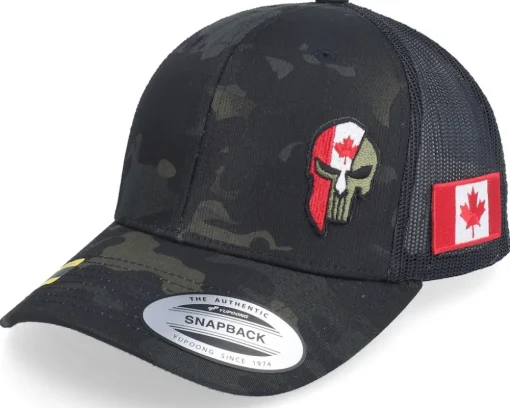 Poland Army Skull Multicam Black Trucker - Army Head