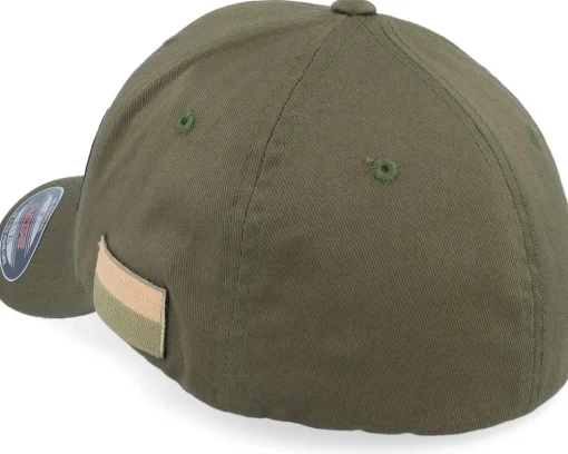 Poland Army Skull Olive Wooly Combed Flexfit - Army Head