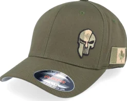 Poland Army Skull Olive Wooly Combed Flexfit - Army Head