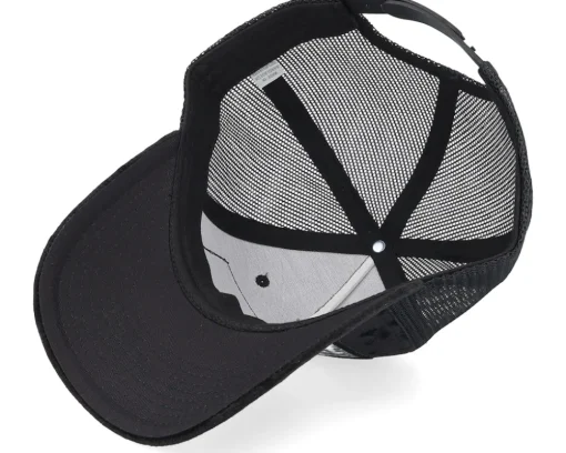 Police Car Patch Velvet Black A-Frame Trucker - Calza Pennello
