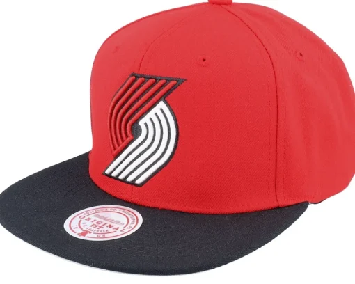 Portland Trail Blazers Core Basic Red/Black Snapback - Mitchell & Ness