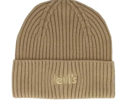 Poster Logo Beanie Beige Cuff - Levi's