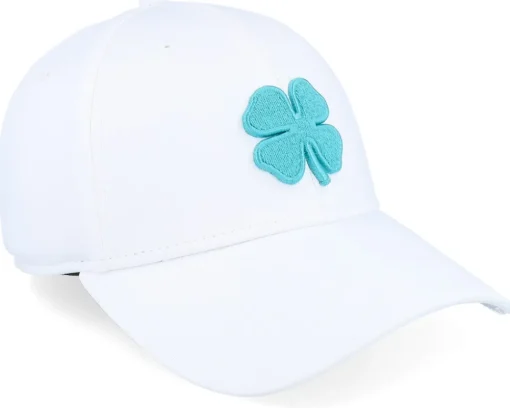 Premium Clover 118 White W Cabo Blue Clover Flexfit - Black Clover