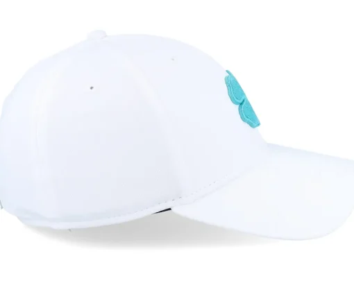 Premium Clover 118 White W Cabo Blue Clover Flexfit - Black Clover