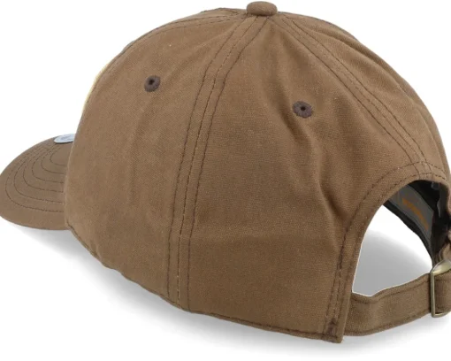 Premium Fishing 436 Waxed Cotton Brown Dad Cap - Skillfish