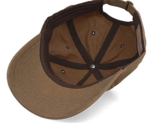 Premium Fishing 436 Waxed Cotton Brown Dad Cap - Skillfish