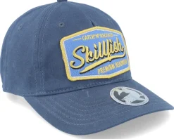 Premium Fishing 436 Waxed Cotton Light Navy Dad Cap - Skillfish