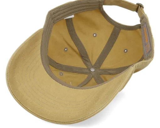 Premium Fishing 436 Waxed Cotton Dark Tan Dad Cap - Skillfish
