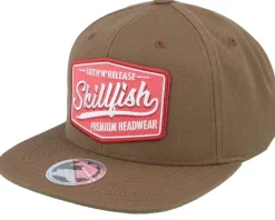 Premium Fishing Classic Tan Snapback - Skillfish