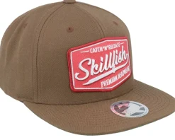 Premium Fishing Classic Tan Snapback - Skillfish