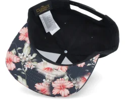Premium Fishing Floral Red Black Snapback - Skillfish