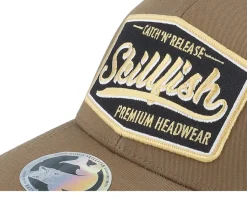 Premium Fishing Retro Coyote Brown/Black Trucker - Skillfish