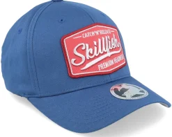Premium Fishing Slate Blue Wooly Combed Flexfit - Skillfish