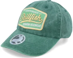 Premium Fishing Vintage Washed Green Dad Cap - Skillfish