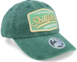 Premium Fishing Vintage Washed Green Dad Cap - Skillfish