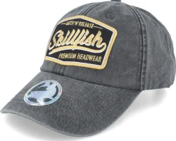 Premium Fishing Vintage Washed Black Dad Cap - Skillfish