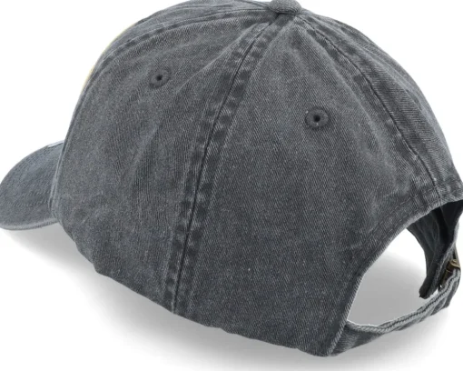 Premium Fishing Vintage Washed Black Dad Cap - Skillfish