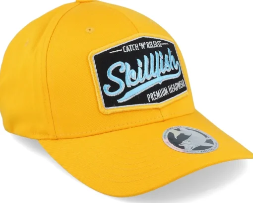 Premium Fishing Wooly Combed Gold Flexfit - Skillfish