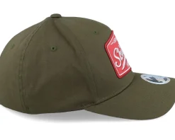 Premium Fishing Wooly Combed Olive Flexfit - Skillfish