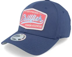 Premium Fishing Wooly Combed Navy Flexfit - Skillfish