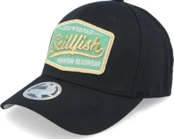 Premium Fishing Wooly Combed Black Flexfit - Skillfish