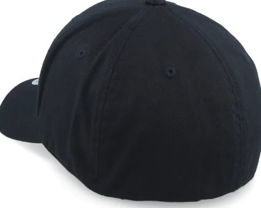 Premium Fishing Wooly Combed Black Flexfit - Skillfish