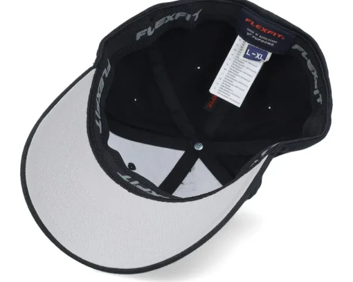 Premium Fishing Wooly Combed Black Flexfit - Skillfish
