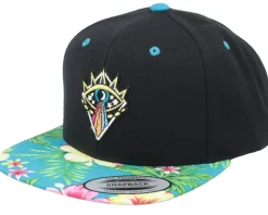 Psychadelic Acid Wisdom Eye Black/Hawaii Snapback - Iconic