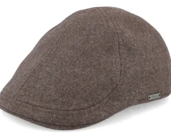 Pub Cap Brown Melange Flat Cap - Wigéns