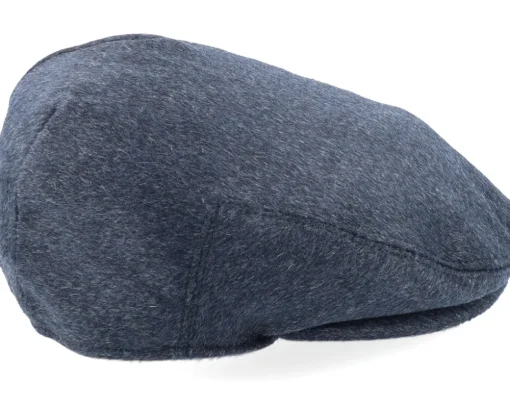 Pure Wool Harlem Charcoal Flat Cap - Jaxon & James