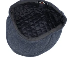 Pure Wool Harlem Charcoal Flat Cap - Jaxon & James
