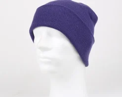 Purple Cuff Blank Beanie - Beechfield