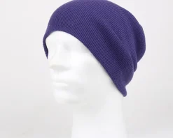 Purple Cuff Blank Beanie - Beechfield