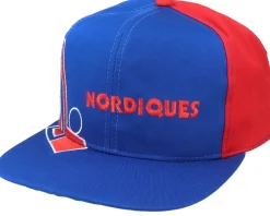 Quebec Nordiques Big Logo NHL Vintage Blue/Red Snapback - Twins Enterprise