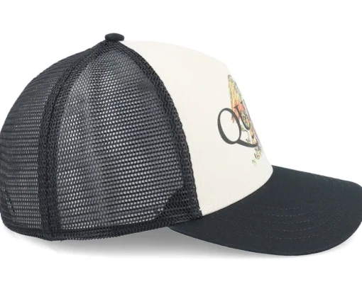 Queen Sinclair Black/Ivory A-Frame Trucker - American Needle
