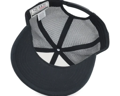 Queen Sinclair Black/Ivory A-Frame Trucker - American Needle
