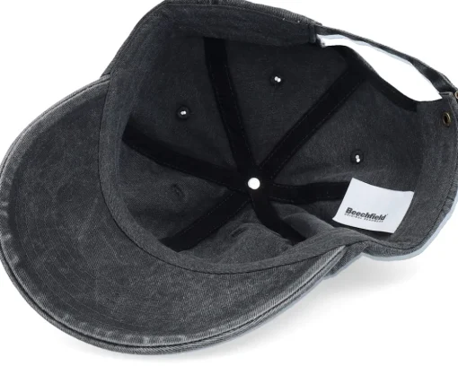 Raccoon Pedro Round Patch Washed Black Dad Cap - Scenes