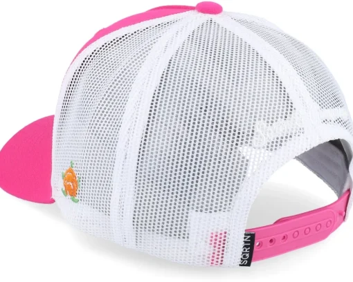 Racing Cap Hot Pink/White A-Frame Trucker - SQRTN