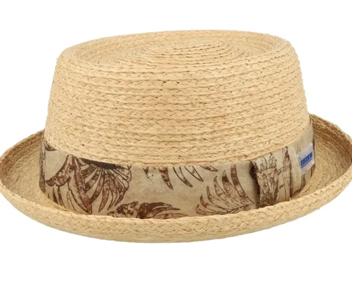 Raffia Sustainable Beige Pork Pie - Stetson