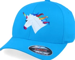 Rainbow Paper Unicorn Aqua Flexfit - Origami