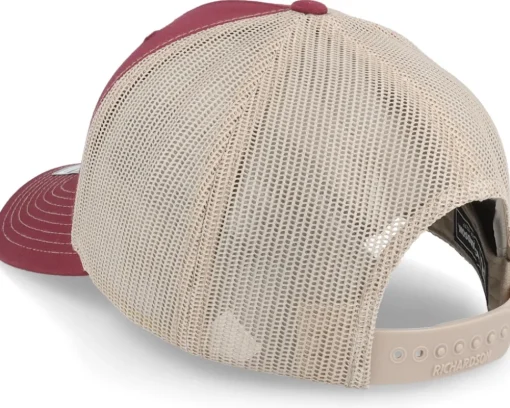 Rainbow Trout Applique 112 Cardinal/Tan Trucker - Skillfish