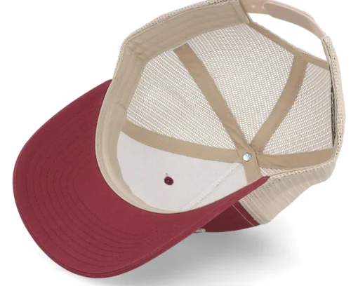 Rainbow Trout Applique 112 Cardinal/Tan Trucker - Skillfish