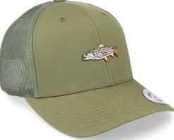 Rainbow Trout Fish Olive Trucker - Skillfish