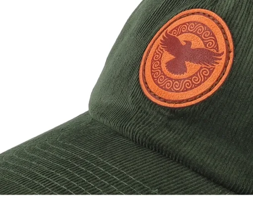 Raven Viking Heritage Cord Dark Olive Dad Cap - Vikings