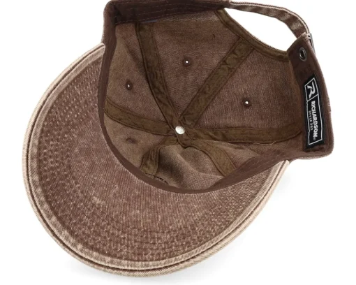 Raven Viking Knot 382 Snow Washed Brown Dad Cap - Vikings