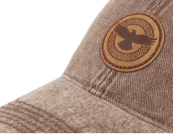 Raven Viking Knot 382 Snow Washed Brown Dad Cap - Vikings