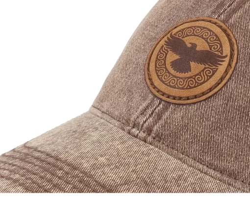 Raven Viking Knot 382 Snow Washed Brown Dad Cap - Vikings