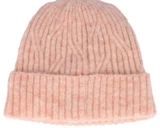 Recycelt Polyester Mix Pink Beanie - Seeberger
