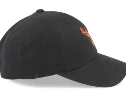 Red Deer Logo Waxed Black Adjustable - Hunter